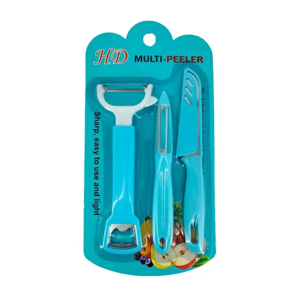 Kitchen knife set and 2 multi-peelers - Image 2