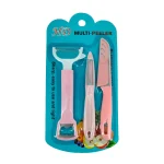 Kitchen knife set and 2 multi-peelers