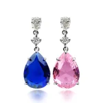 Wholesale Nature-Inspired Mismatched Teardrop Earrings