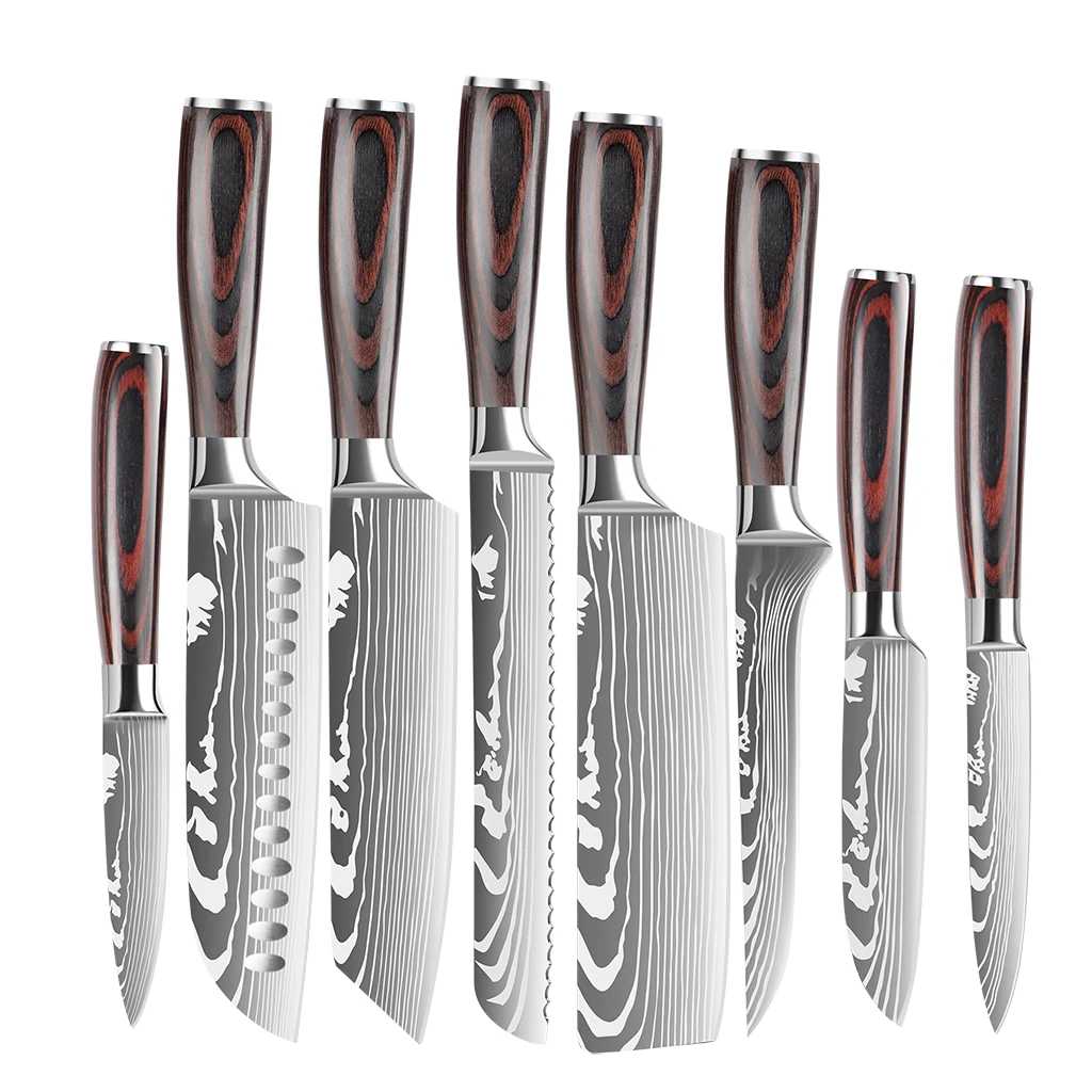 H0704b23fb7ce4726a4c7fa0695a13777q.webp Japanese Style 8 PCS Kitchen Knife Set - Image 1