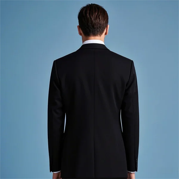 High Quality Custom Size Color Luxury MTM Business Suits Custom Tailored Men's Blazer with Breathable Viscose Polyester Fabric - Image 3