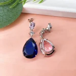 Wholesale Nature-Inspired Mismatched Teardrop Earrings - Image 6