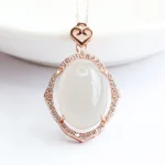 2026 S925 Silver "Smokey" Hetian Jade Pendant (S2042302)