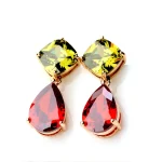 LUOTEEMI Water Drop Zircon Earrings - Image 2