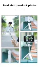 Ulanzi MT-08 Mini Tripod White Color Foldable Tripod Monopod  Mount 1/4'' Tripod Universal for DSLR Android iPhone Smartphone - Image 24