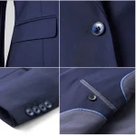 New Business Formal Work Suit Banquet Best Man Suit Groom Wedding Dress Double Breasted Men'S 2 Piece Suit for Men - Image 5