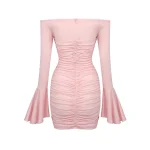 LS2386 Kimshein Fashion Womens Fashion Streetwear Dress Long Sleeve Flower Dress Sexy Women Dresses Clothing - Image 6