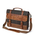 Canvas Messenger Bag for Men - Image 11