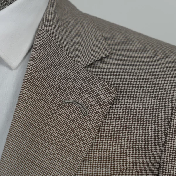 HARCHOY Plaid Single Adhesive Breasted Flat Lapel Slim Fit Ready Wear Formal Suit's Buckle blazer Man Suit for Men - Image 5