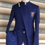 Men's Slim-Fit Navy Blue Wedding Tuxedo (MS108)