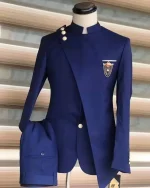 Men's Slim-Fit Navy Blue Wedding Tuxedo (MS108)