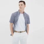 Nautica Men's Plaid Short-Sleeve Shirt - Image 5