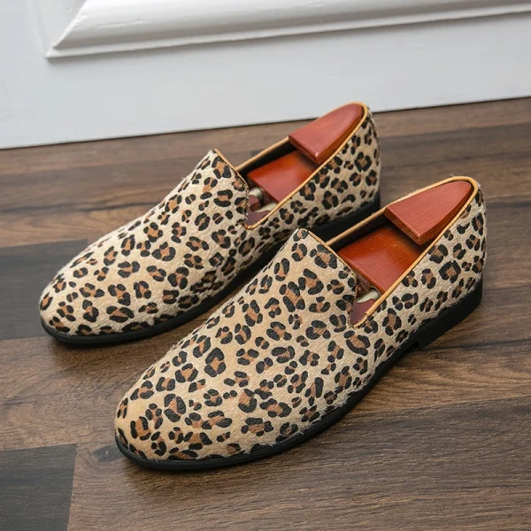 Men Leopard loafers Shoes - Image 7