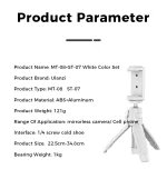 Ulanzi MT-08 Mini Tripod White Color Foldable Tripod Monopod  Mount 1/4'' Tripod Universal for DSLR Android iPhone Smartphone - Image 25