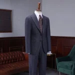 Mtm Made to Measure Custom Men's Italian 3 Piece Suit Jacket 100% Wool Fabric Mens Suit - Image 6