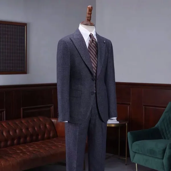 Mtm Made to Measure Custom Men's Italian 3 Piece Suit Jacket 100% Wool Fabric Mens Suit - Image 6