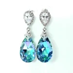 E1180 Rainbow Quartz Water Drop Earrings - Image 6