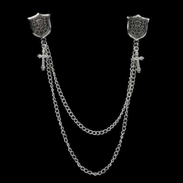 Man Suit Shirt Collar Lapel Pin Brooch Dragon Badge Retro Pins Wedding Dress Party - Image 13