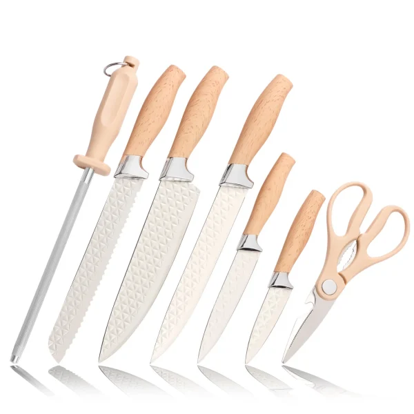 Japanese Style 7 PCS Kitchen Knife Set - Image 7
