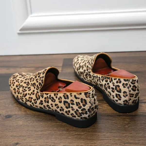 Men Leopard loafers Shoes - Image 4