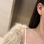 Dylam Fashion Design Rhodium 22K Gold Plated 925 Sterling Silver Gourd Shape Stud Earrings for Women Dress up Fine Jewelry - Image 2