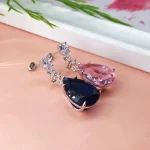 Wholesale Nature-Inspired Mismatched Teardrop Earrings - Image 5