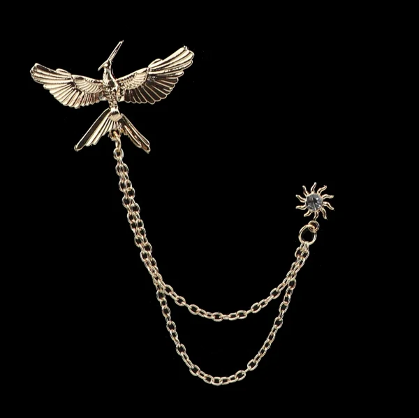 Man Suit Shirt Collar Lapel Pin Brooch Dragon Badge Retro Pins Wedding Dress Party - Image 16