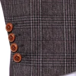 Business Suits Gray Men Woolen Full Sleeve 2 Pieces Suit Men's Business Suit Double Breasted - Image 3