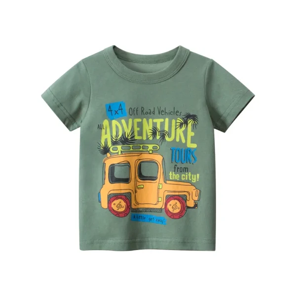 Toddler Cotton Bus Shirt - Image 10