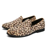 Men Leopard loafers Shoes - Image 5