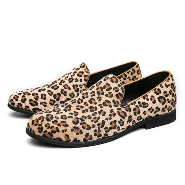Men Leopard loafers Shoes - Image 5