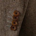 HARCHOY Brown Single Breasted Flat Lapel Collar 100 Wool Tailored Suit Turkey Suit for Men blazer Man Suit Wholesale - Image 5