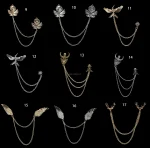 Man Suit Shirt Collar Lapel Pin Brooch Dragon Badge Retro Pins Wedding Dress Party - Image 3