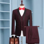 Custom Men Suits 3 Pieces Large Size Men's Wedding  Fashion Groom Set Best Man Suit Wedding Dress - Image 3