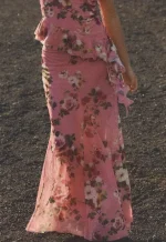 MYST&ZA Spring/Summer Printed Tulle Skirt - Image 2