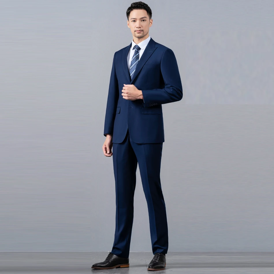 H6d7c9535efb44a7ba37531cc4557e219X.webp Professional Manufacturer Classic Single Button Party Formal Gentleman Business Dress Plus Size Big Man Suit for Men - Image 1