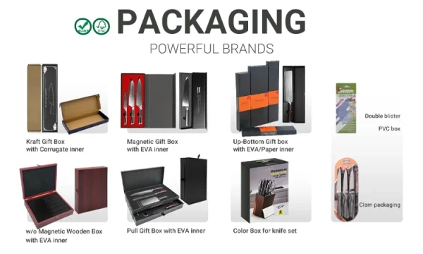 Japanese Style 8 PCS Kitchen Knife Set - Image 3