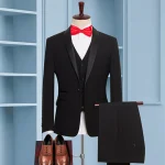 Custom Men Suits 3 Pieces Large Size Men's Wedding  Fashion Groom Set Best Man Suit Wedding Dress - Image 2