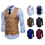 Double-Breasted Slim Fit Waistcoats