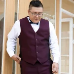 Custom Men Suits 3 Pieces Large Size Men's Wedding  Fashion Groom Set Best Man Suit Wedding Dress - Image 4