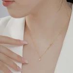 Dylam Charm Design Women Dress up Jewelry Accessories Rhodium 18K Gold Plated Link Chain Cross 5A Zirconia Pendant Necklaces - Image 5