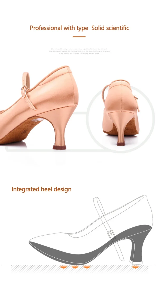 Satin dance shoes - Image 46