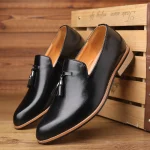 Dress Shoes Made Tassel Men's Loafers  Pure Shoe For Men - Image 5