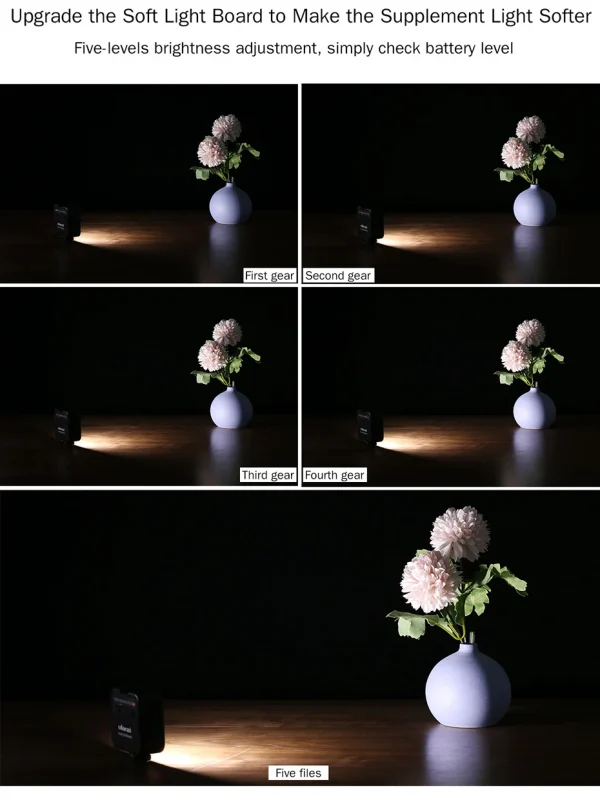 Ulanzi VL49 6W Mini Vlog LED Fill Light White 2000mAh 5500K Zoom Lighting Photographic Lighting Video Phone Selfie Fill Lamps - Image 25