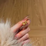 Dylam Fashion Design Rhodium 22K Gold Plated 925 Sterling Silver Gourd Shape Stud Earrings for Women Dress up Fine Jewelry - Image 4