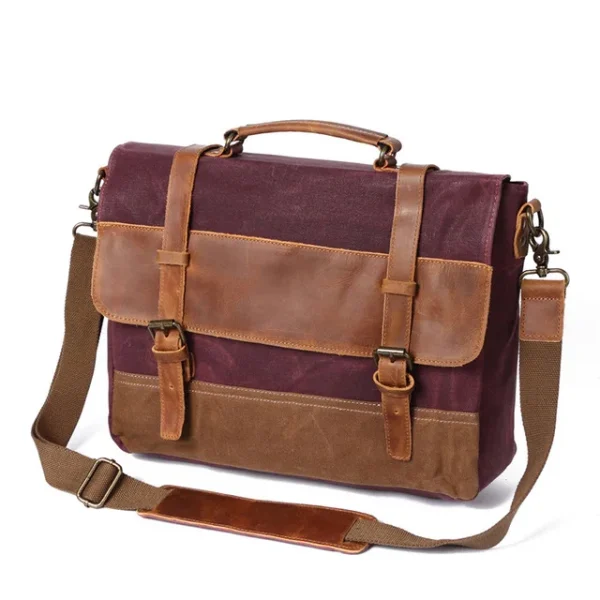 Canvas Messenger Bag for Men - Image 10