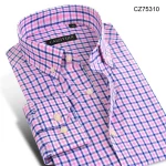 slim fit plaid cotton shirt - Image 24