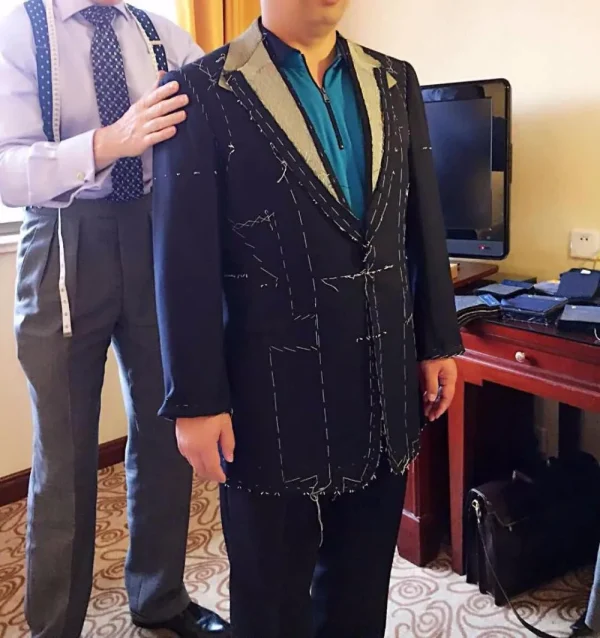 Mtm Made to Measure Custom Men's Italian 3 Piece Suit Jacket 100% Wool Fabric Mens Suit - Image 11