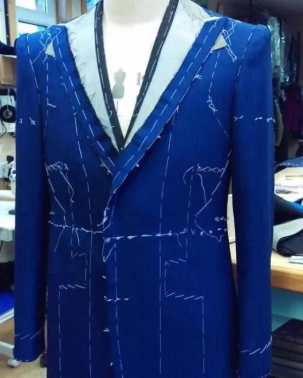 Mtm Made to Measure Custom Men's Italian 3 Piece Suit Jacket 100% Wool Fabric Mens Suit - Image 8