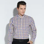 slim fit plaid cotton shirt - Image 18